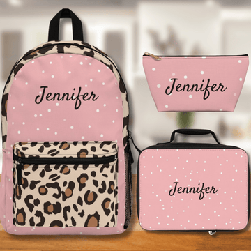 Personalized Cheetah Backpack