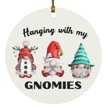 Hanging with my Gnomies Ornament