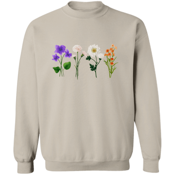 Flower Crewneck  Sweatshirt