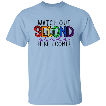 Watch Out Second Grade Youth 100% Cotton T-Shirt