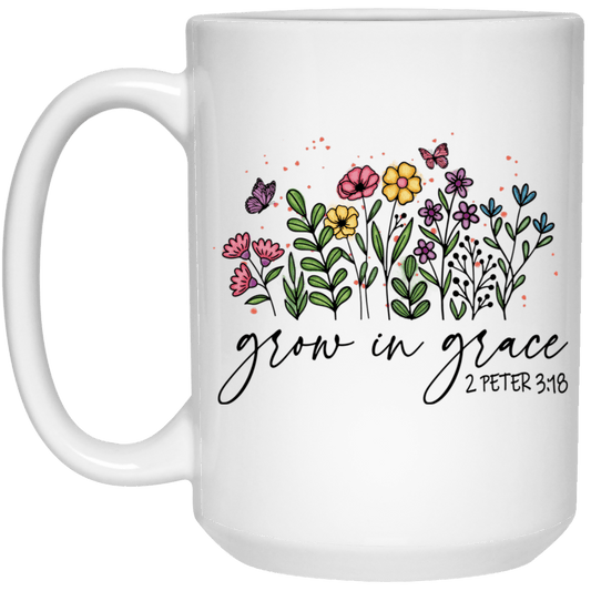Grow in Grace 15 oz Mug
