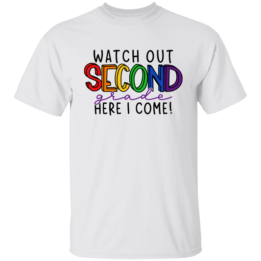 Watch Out Second Grade Youth 100% Cotton T-Shirt