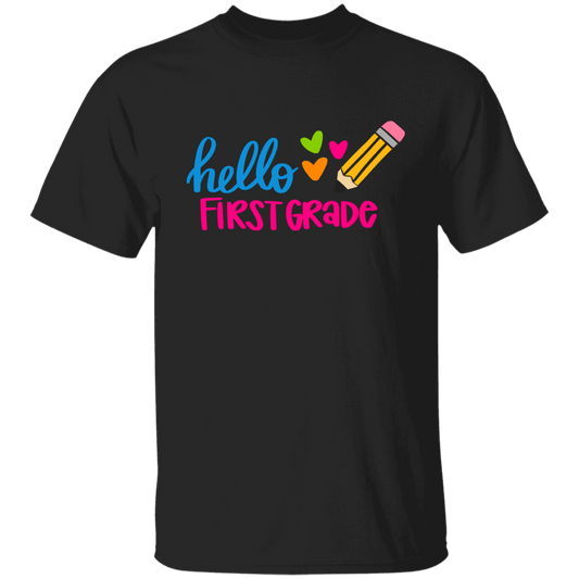 Hello First  Grade Youth 100% Cotton T-Shirt