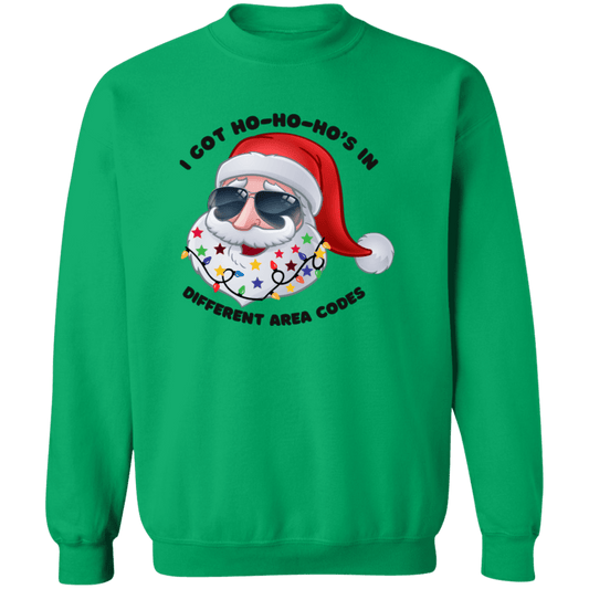 Shady Santa Crewneck Pullover Sweatshirt