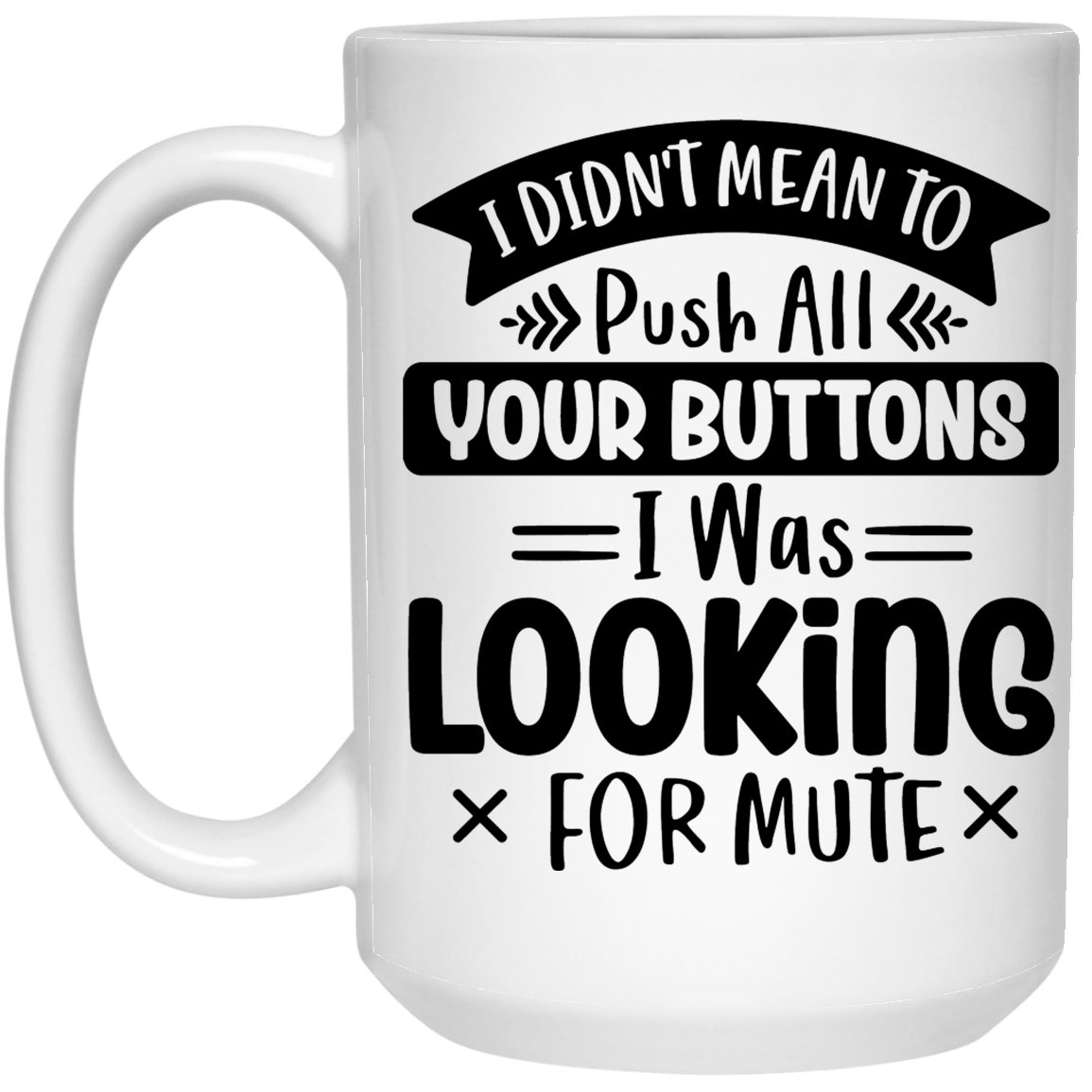 Looking  Mute White Mug