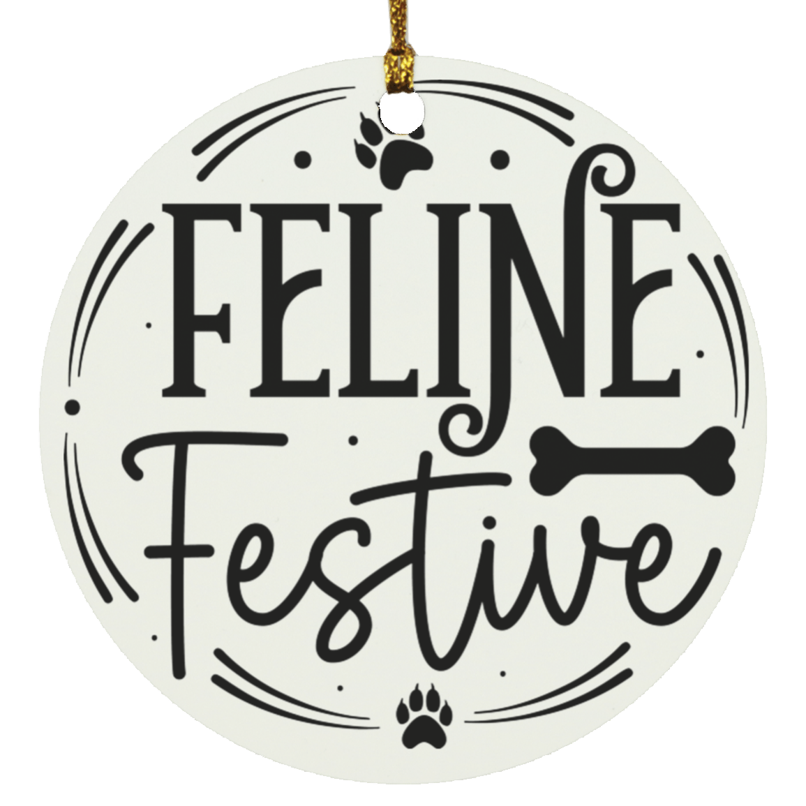 Feline Festive Ornament