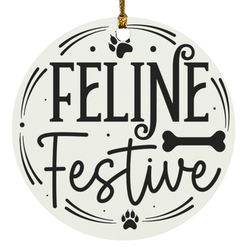Feline Festive Ornament