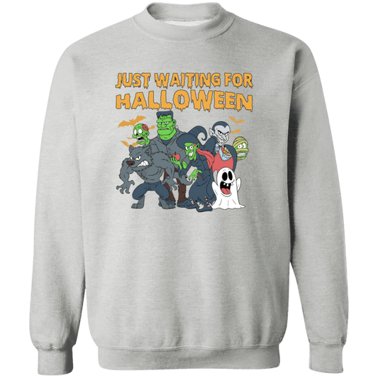 Just Waiting for Halloween  Crewneck Sweatshirt