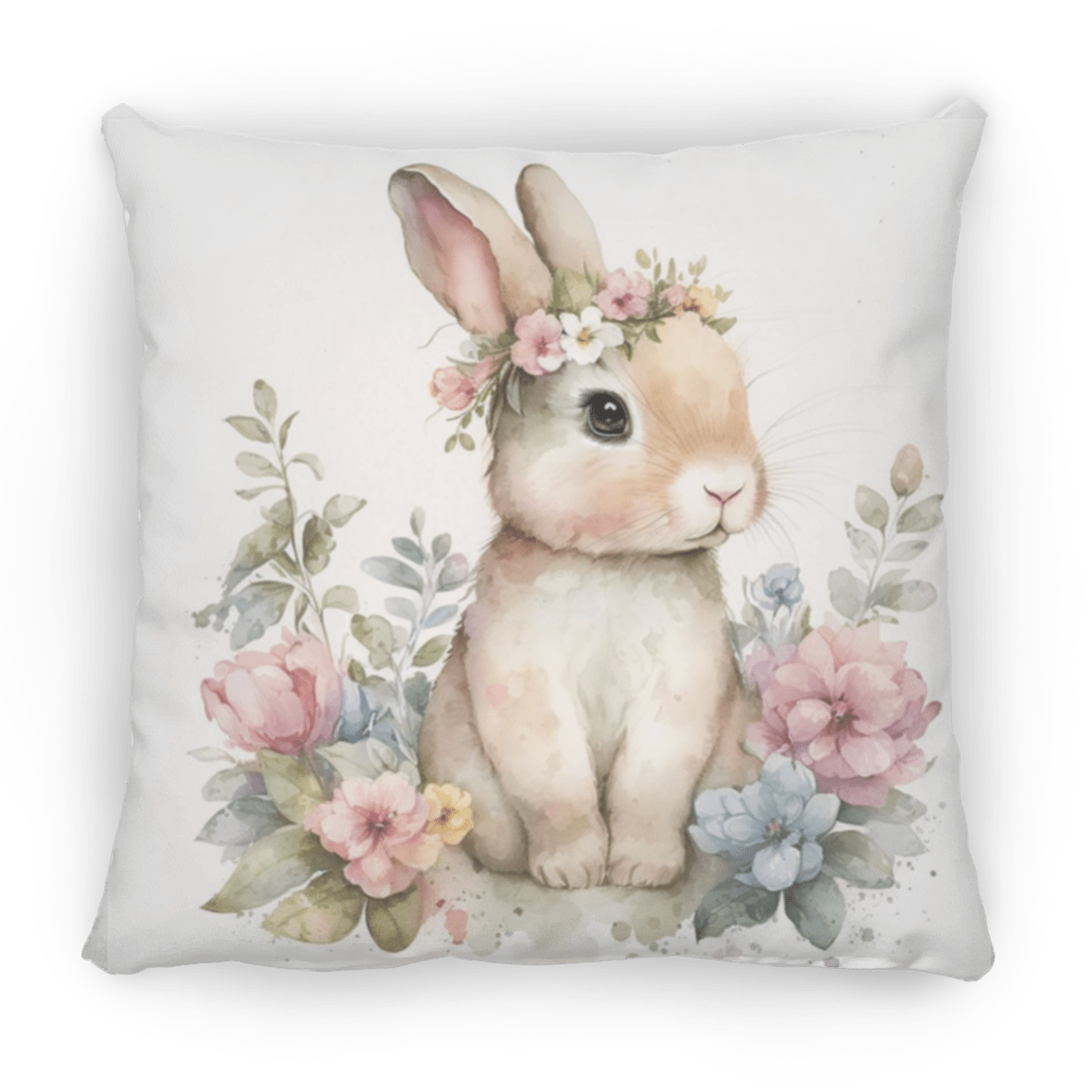 Easter Bunny Medium Square Pillow