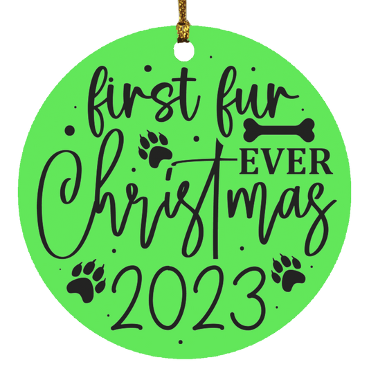 First Fur Christmas Ever Ornament