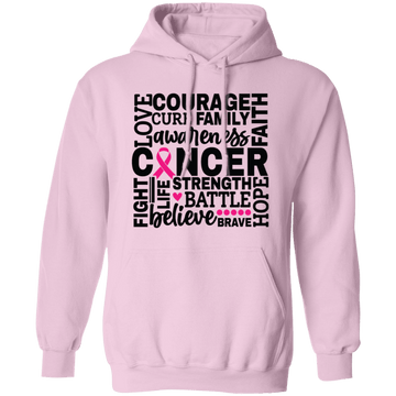 Support Cancer Pullover Hoodie