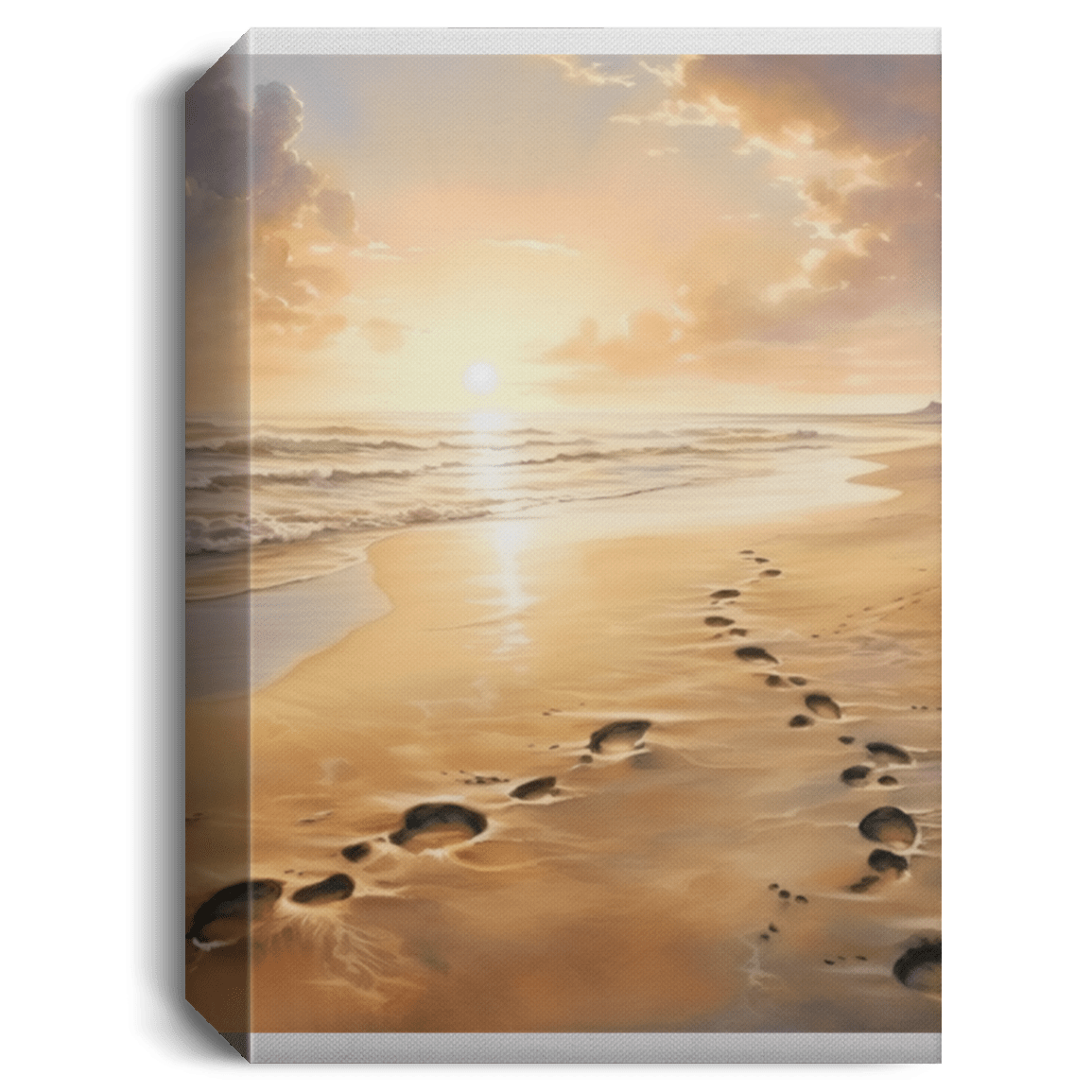 Footprint in the Sand Canvas