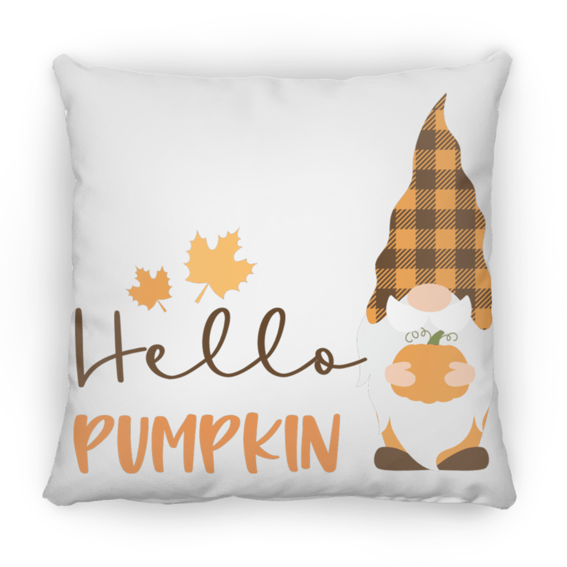Hello Pumpkin Medium Square Pillow