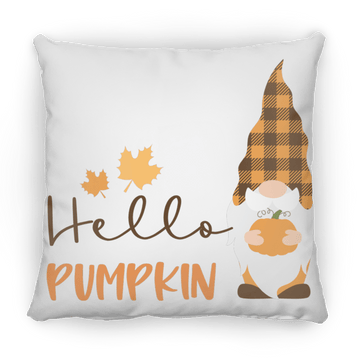 Hello Pumpkin Medium Square Pillow