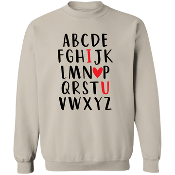 Valentine ABC Crewneck Sweatshirt