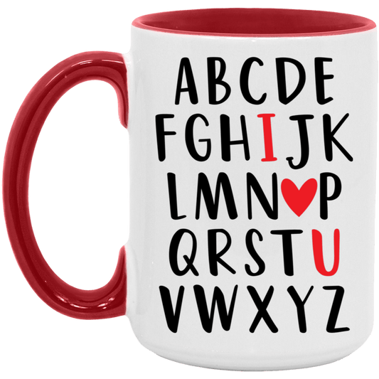 ABC I LOVE YOU 15oz Accent Mug