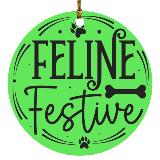 Feline Festive Ornament