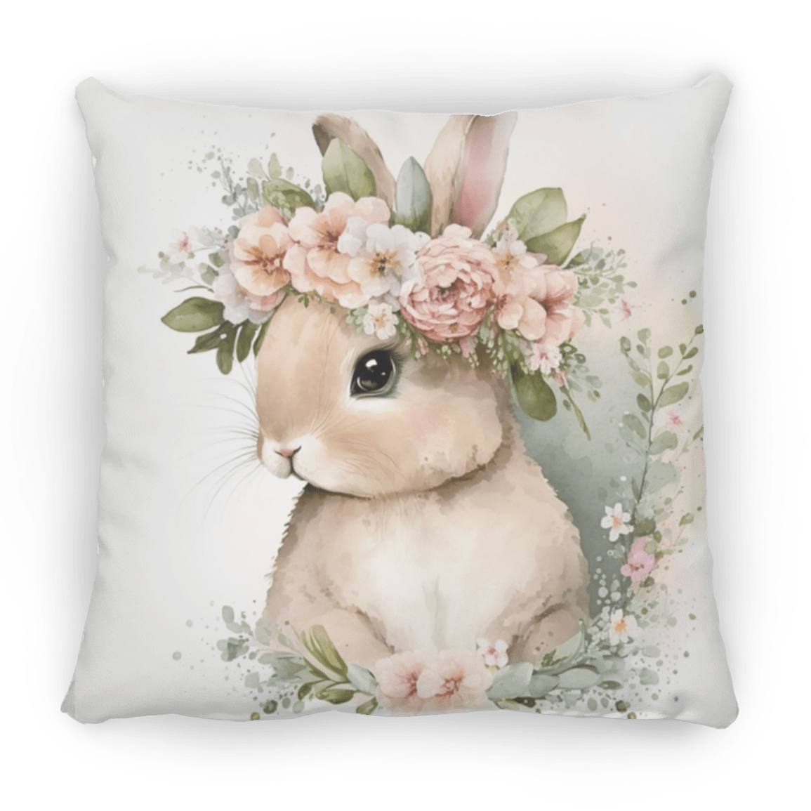 Easter Bunny Medium Square Pillow