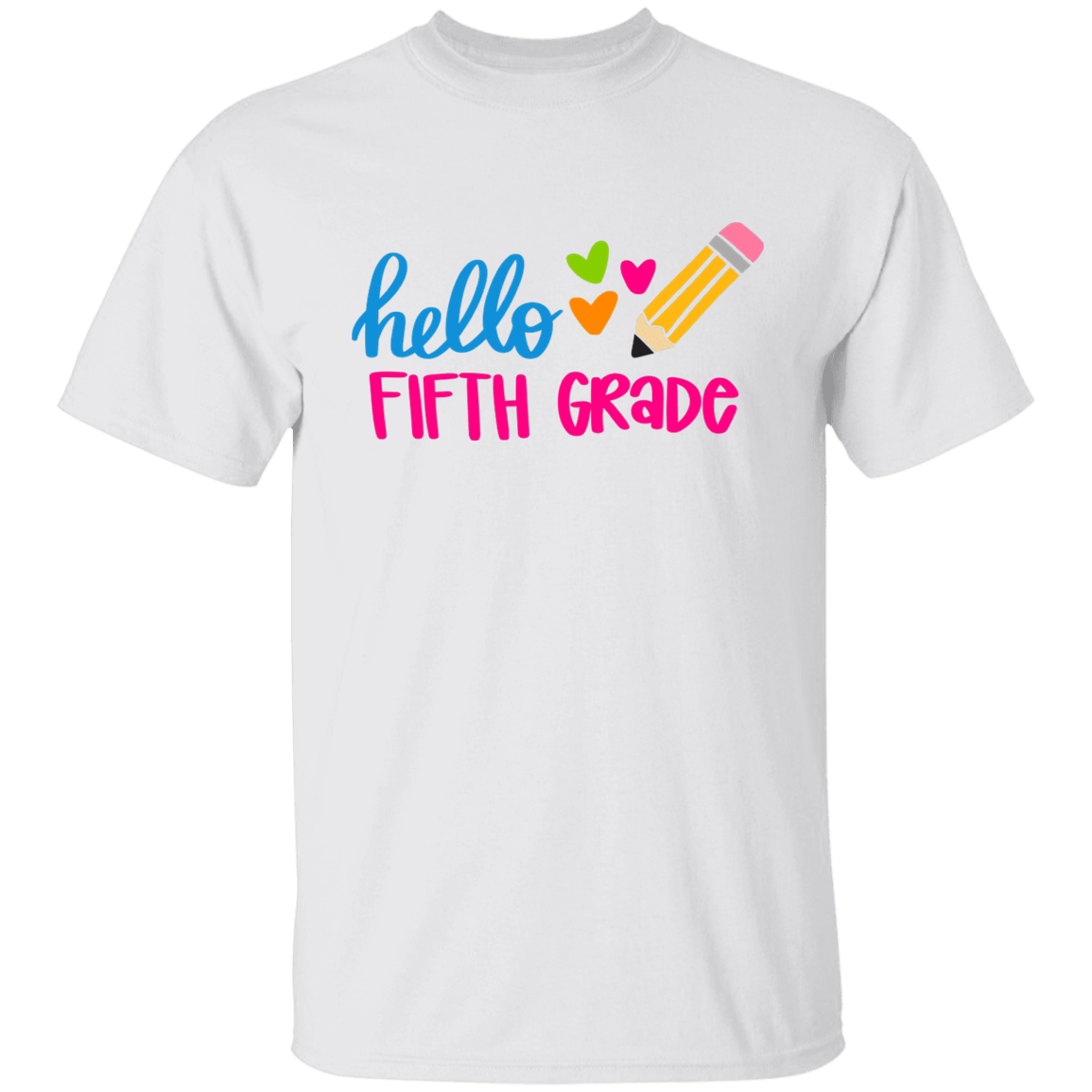 Hello Fifth Grade Youth 100% Cotton T-Shirt