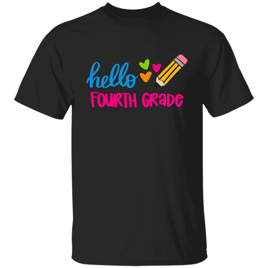 Hello Fourth Grade Youth 100% Cotton T-Shirt