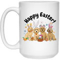 Easter Dogs Mug - Easter Dogs White 15oz Mug - forallmylove39