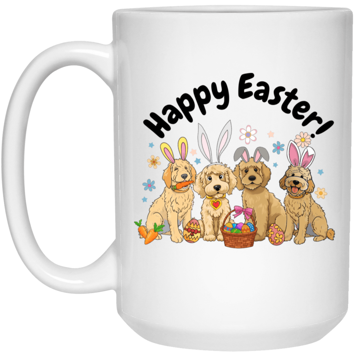 Easter Dogs Mug - Easter Dogs White 15oz Mug - forallmylove39