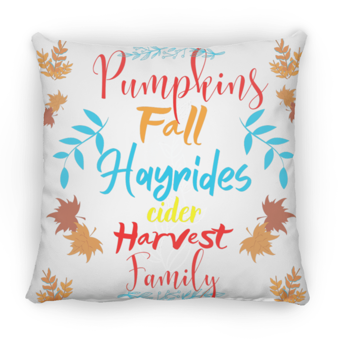 Pumpkins Fall Medium Square Pillow
