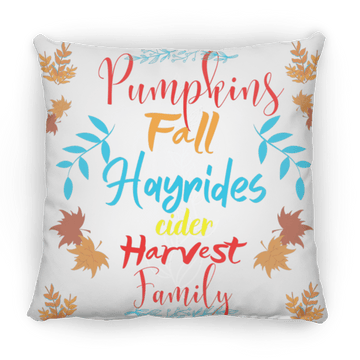 Pumpkins Fall Medium Square Pillow