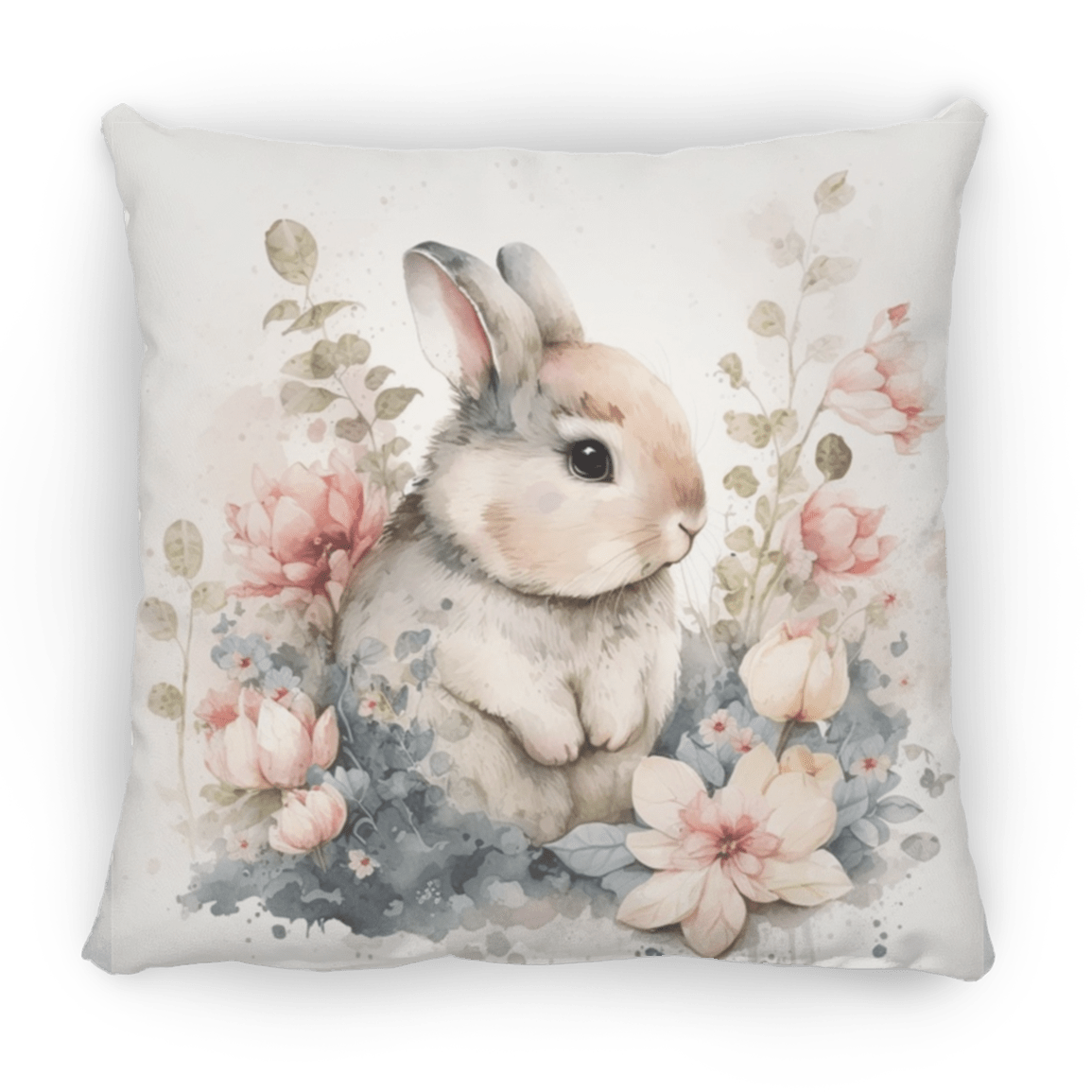 Easter Bunny Medium Square Pillow