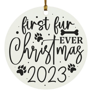 First Fur Christmas Ever Ornament