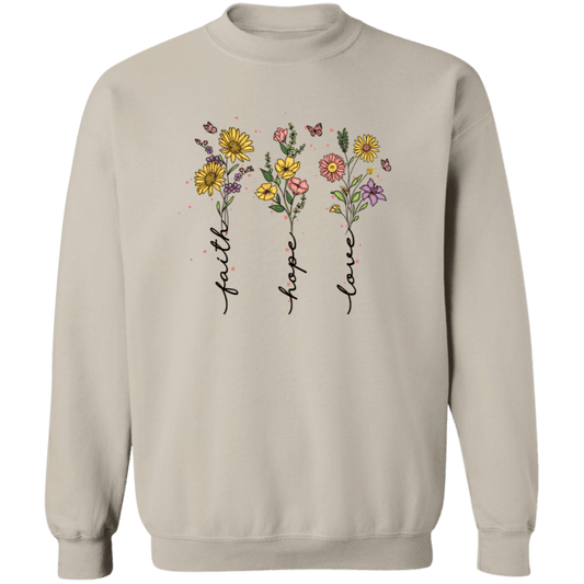 Faith, Hope, Love  Crewneck  Sweatshirt