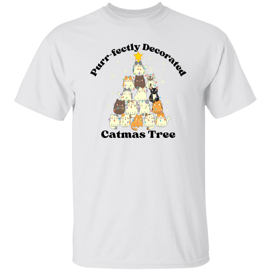 Purr-fectly Decorated Christmas TreeT-Shirt