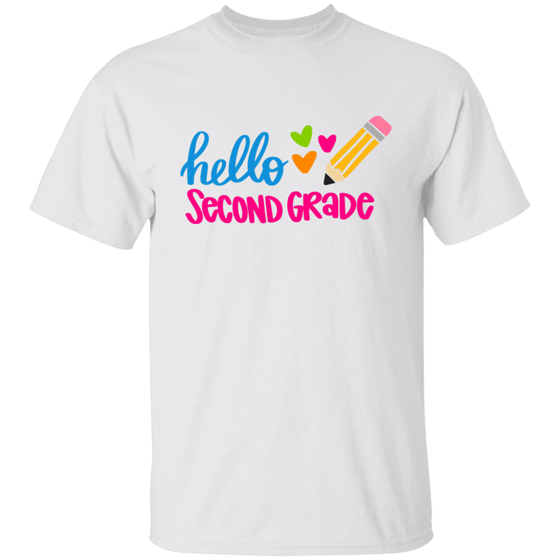 Hello Second Grade Youth 100% Cotton T-Shirt
