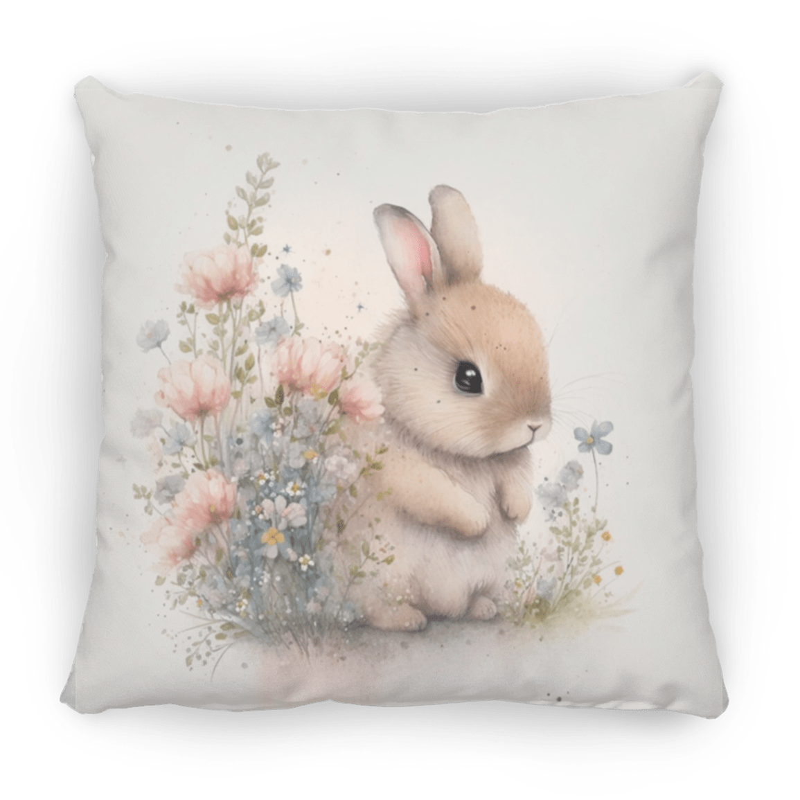 Easter Bunny Medium Square Pillow