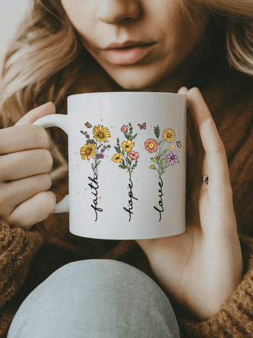 Faith Hope Love 15 oz Mug