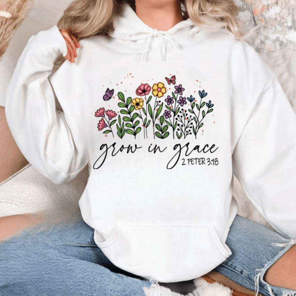 Grow in Grace  Pullover Hoodie