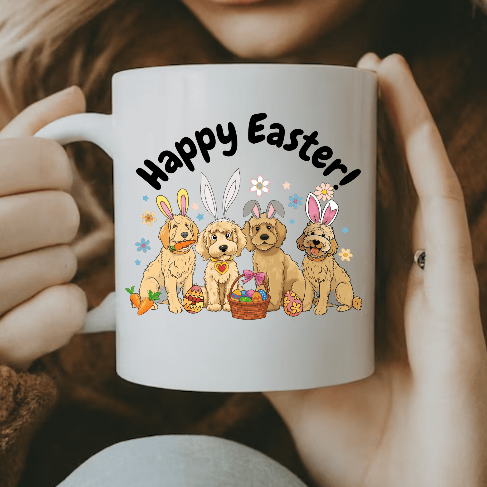 Easter Dogs Mug - Easter Dogs White 15oz Mug - forallmylove39