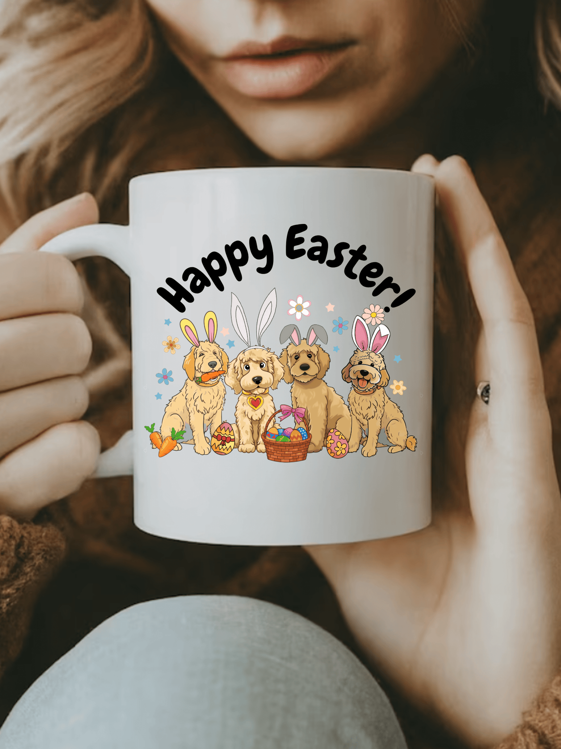 Easter Dogs Mug - Easter Dogs White 15oz Mug - forallmylove39