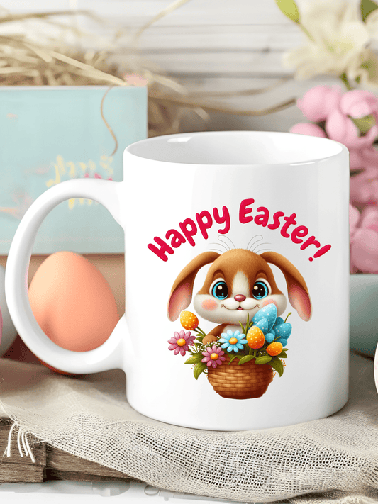 Easter Coffee Mug - Happy Easter White 15oz Mug - forallmylove39