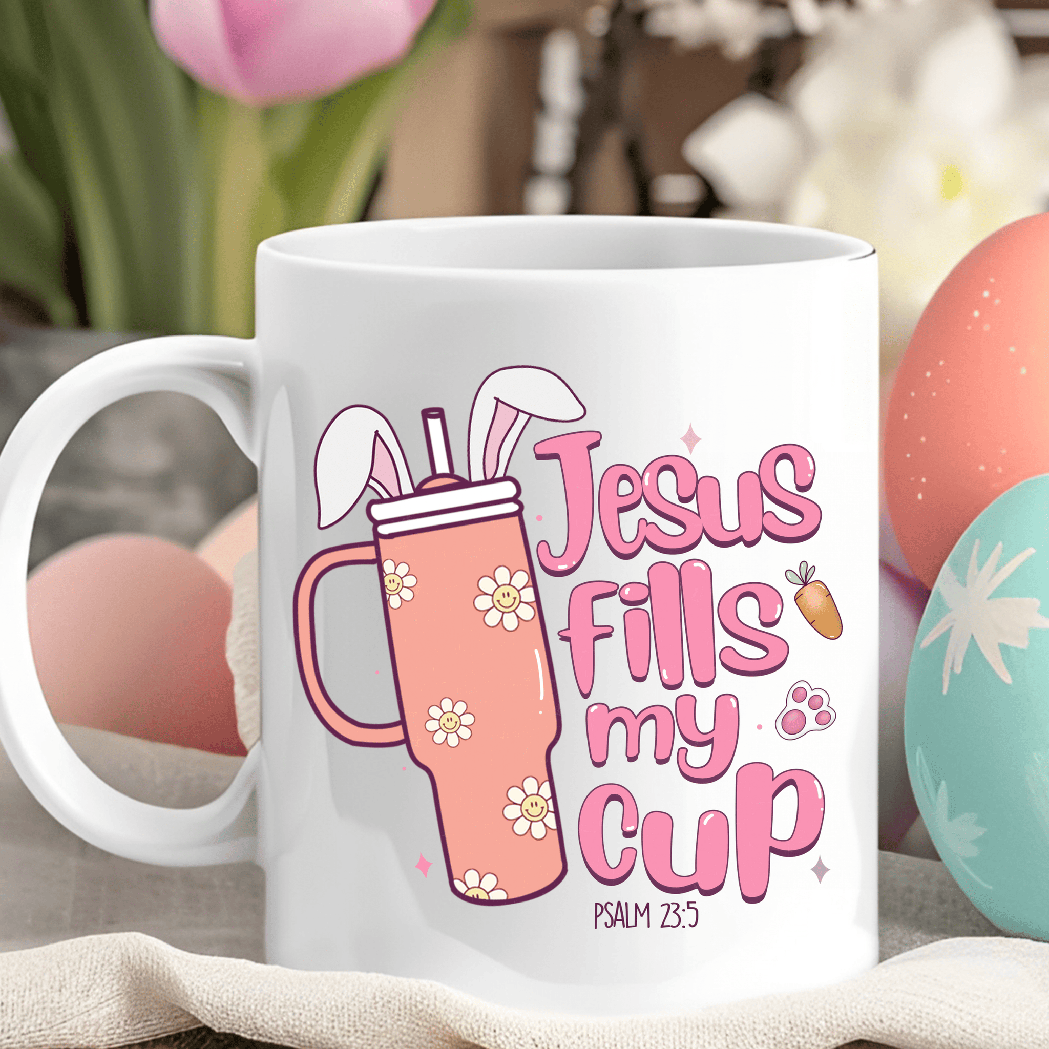 Jesus Fills my Cup White 15oz Mug