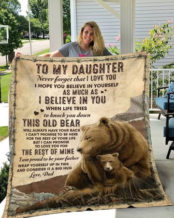 The Old Bear’s Love - Blanket for Daughter from Dad
