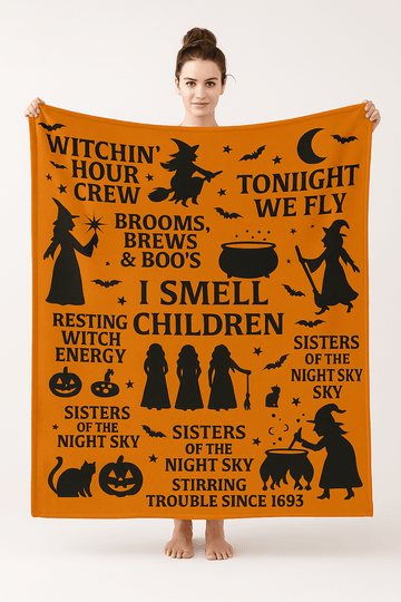 The Witchin’ Hour Halloween Blanket
