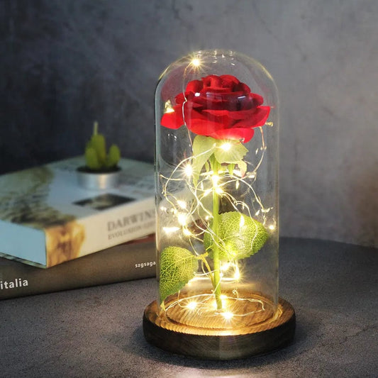 The Enchanting Eternal Beauty Rose In Glass Dome