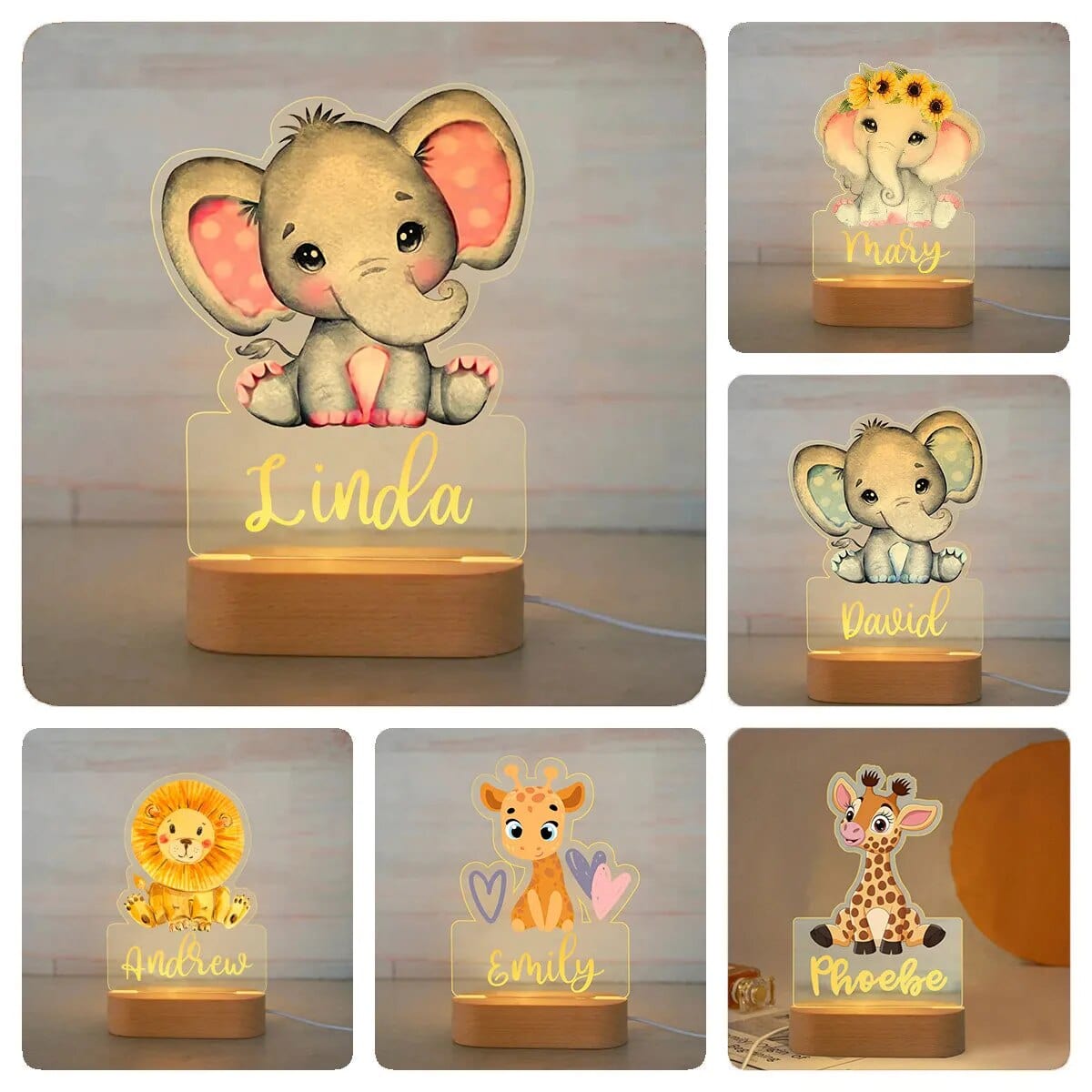 Custom Animal Design Lamp - Custom LED Night Light - forallmylove39