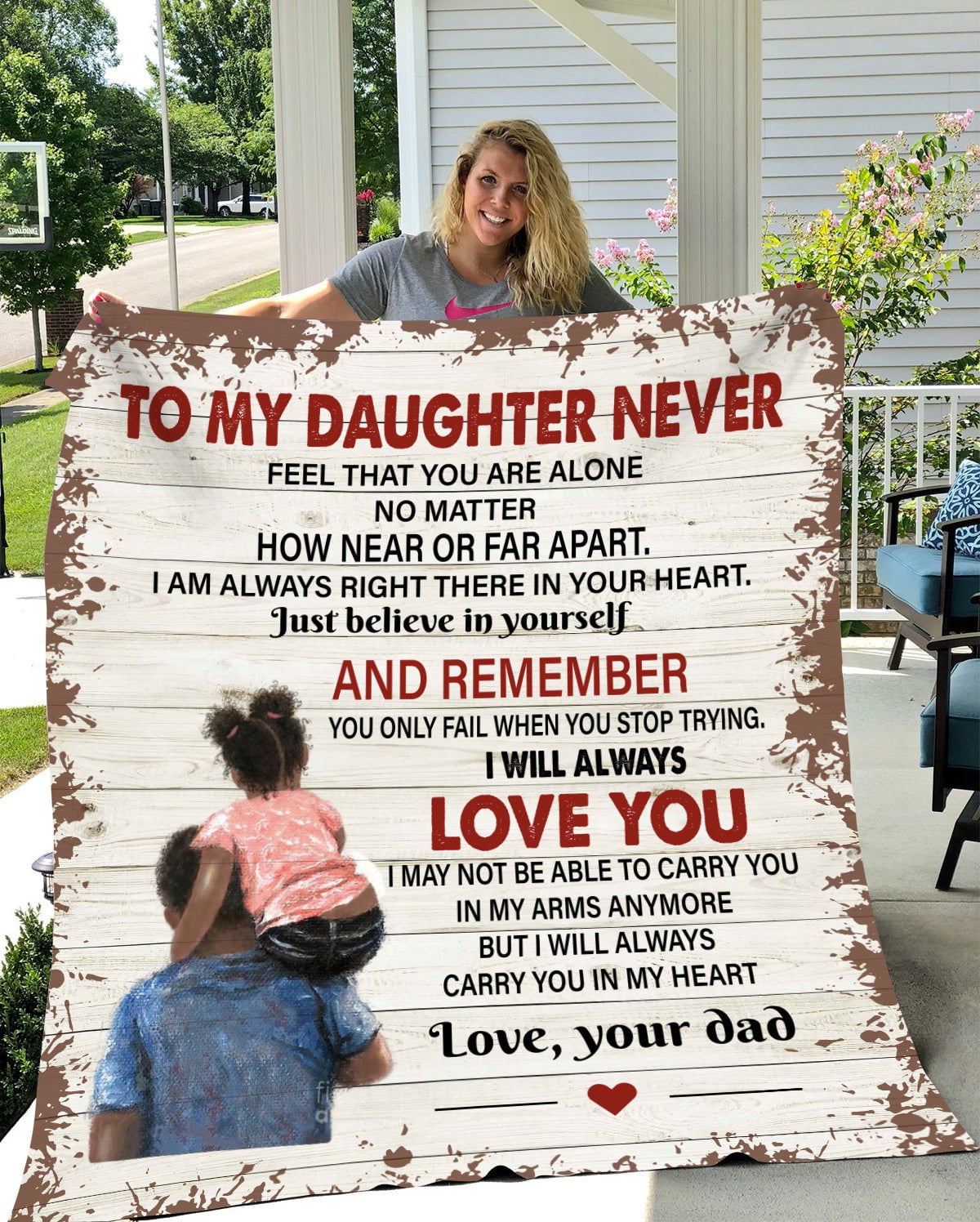 Gift for the daughter Blanket