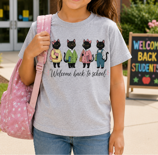 Welcome Back to School Cute Cats Shirt