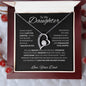 To My Daughter Love Dad - Forever Love Necklace