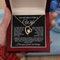 To My Beautiful Wife - Forever Love Necklace