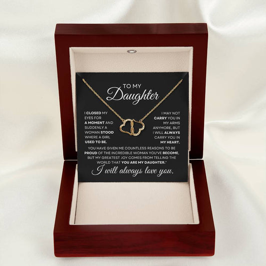 To My Daughter Everlasting Love Necklace