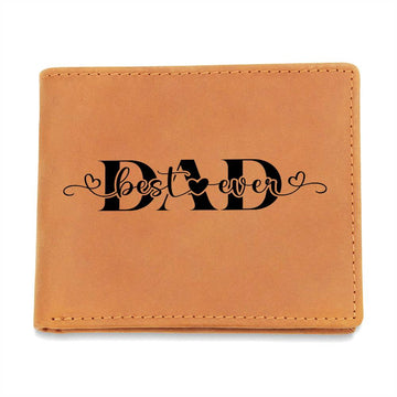 Best Dad Ever - Graphic Leather Wallet